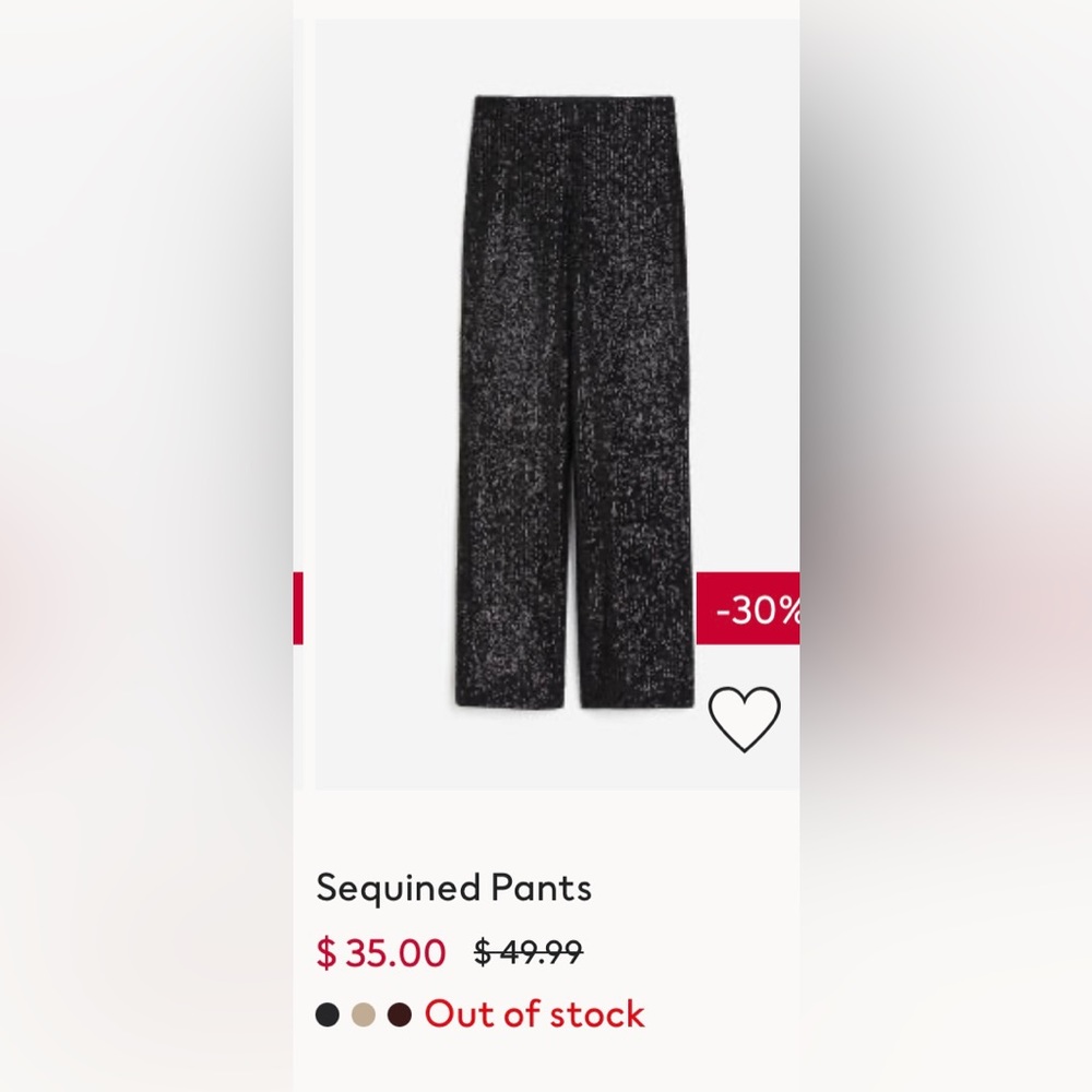 Black sparkly/sequin pants